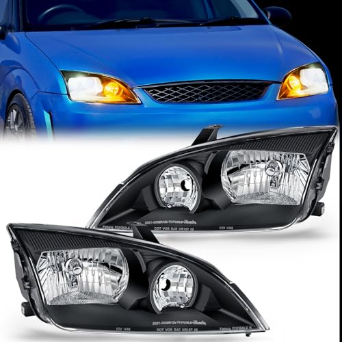 Nilight Headlight Assembly Compatible with 2005 2006 2007 Ford Focus Headlamps…