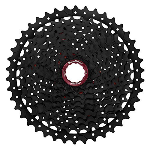 SunRace CSMX8 Wide Ratio Cassette 11-46T, 11 Speed, Black, XTE1379