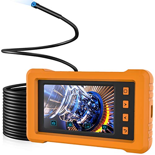 KZYEE KZ2000 Industrielles Endoskop mit 5,5 mm Durchmesser, 1080P HD Inspektionskamera, 4,3-Zoll-Bildschirm…