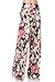 Cody Line Women's Casual Bohemian Damask Palazzo Pants