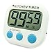 Digital Kitchen Countdown Timer, Silent Flashing/Beeping Mini Portable Button Lcd Timer with Stand and Magnetic Back for Kids, Teachers, Classroom, Cooking, Chef, Homework, Spa, Learning, Office.