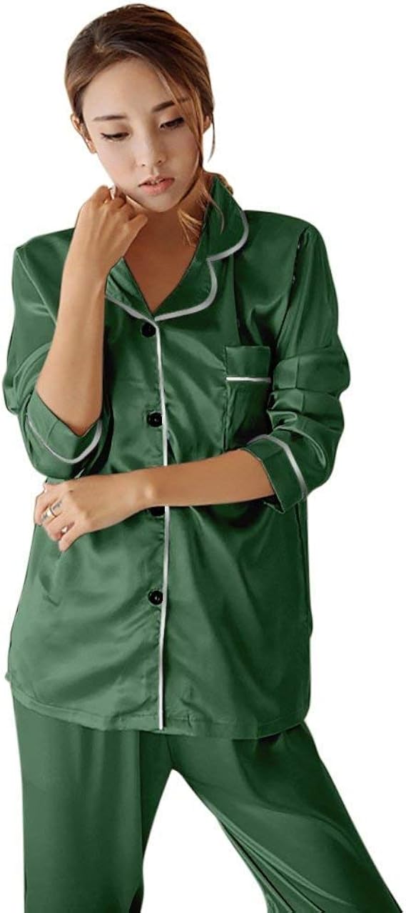 Women's Pajamas Spring Autumn Long Elegant Pajama Set Unique Long