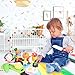 Play Food Set for Kids 40Pcs Pretend Cutting Fruits Food Playset Kitchen Cooking Sets Toys for Educational Learning Fake Plastic Foods for Toddlers Kids Girls Boys Inspiring Imagination with Apron Hat