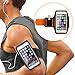 Sahara Sailor Sports Armband Night Reflective Running Phone Holder for iPhone 6 Plus 6S Plus(5.5-inch), Galaxy S6 S5 - Orange