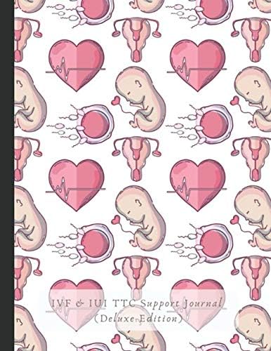 IVF & IUI TTC Support Journal (Deluxe Edition): Everything You Need For Trying To Conceive! IVF + IUI Planner & Tracking Journal, Track Cycles, ... Blood Tests, Mental Health & More!