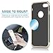 LOHASIC for iPhone 7 Case, Premium Leather Cover Luxury New Textured Protection Cases Compatible with iPhone 7 - [Black, 4.7