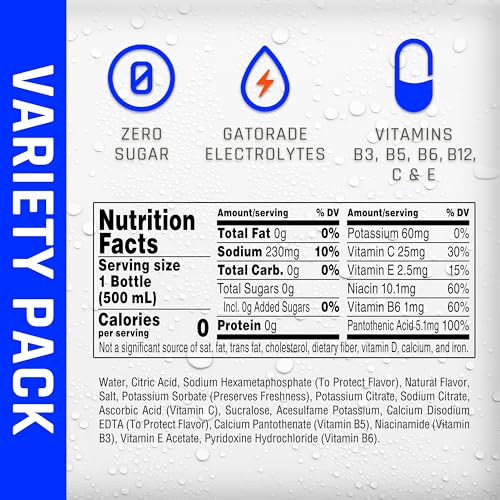 PROPEL, 3 FLAVOR VARIETY PACK, ZERO CALORIE SPORTS DRINKING WATER WITH ELECTROLYTES AND VITAMINS C&E, 16.9 FL OZ (PACK OF 12)