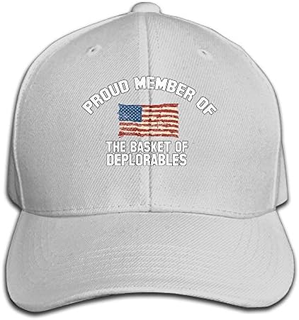 GD54 Proud Member Of The Basket Of Deplorables Adjustable Hunting Peak Hat & Cap Ash