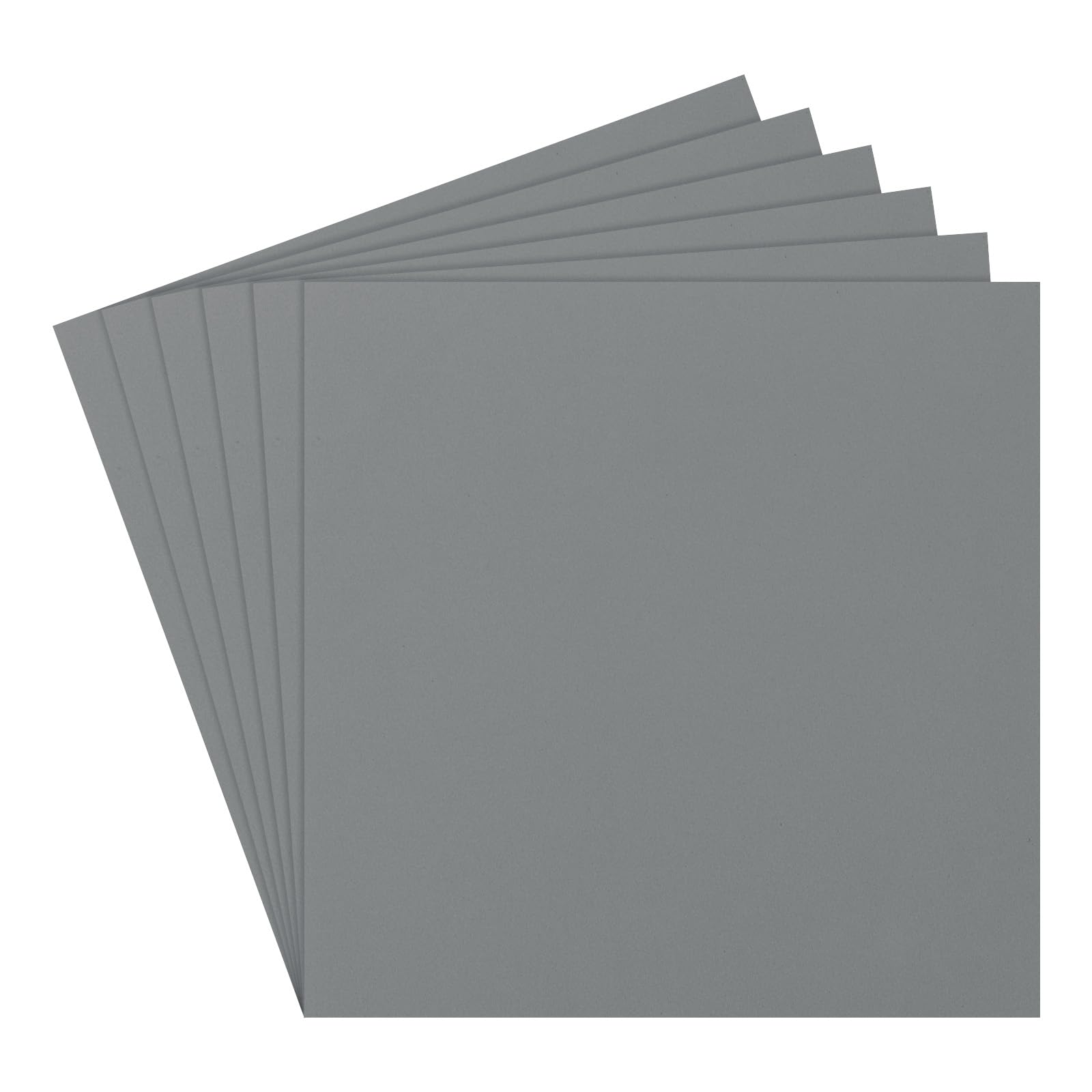 Rebower 6Pcs Foam Sheets Crafts Foam Arts Paper 10 x 10 x 3/8 Inch [for Crafts Project, Scrapbooking, DIY, Party Handicraft, Costumes]-25cm x 25cm x 10mm / Light Gray
