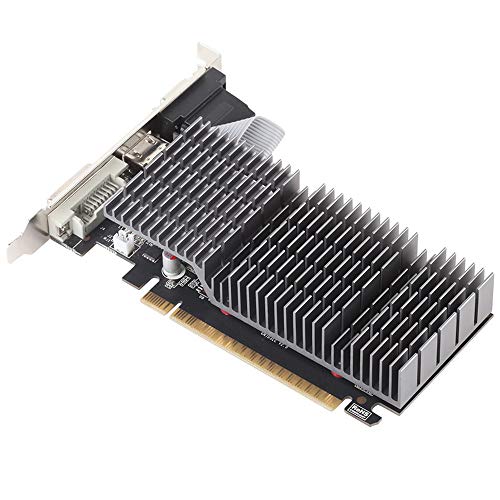 MAXSUN GeForce GT 710 External Graphics Card 2GB GPU (64 bit VGA, DVI-D, HDMI, Low Profile Ready PCI Express Graphics Card)