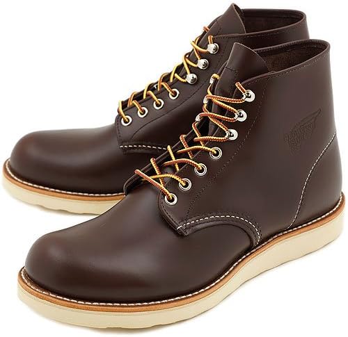 Amazon レッドウィング クラシック ワークブーツ 6インチ ラウンドトゥ プレーントゥ Redwing 8134 Classic Work Boots Chocolate Chrome 靴 Red Wing レッドウィング スニーカー
