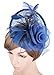 Womens Fascinators Hat with Headband Navy Blue
