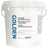 GOLDEN Artist Colors Coarse Molding Paste, 128 fl. oz. Pail | Artist grade texture medium; sandy finish with retained peaks and tool marks. Semi-Opaque