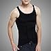 LARDROK Men Slimming Body Shaper Vest Gynecomastia Compression Shirts Tummy Control Shapewear Moobs Undershirt Black