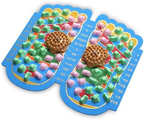 Fitness One Foot Shaped Foot Acupressure Plate Gold FFMG-7233 Foot Acupressure Massager