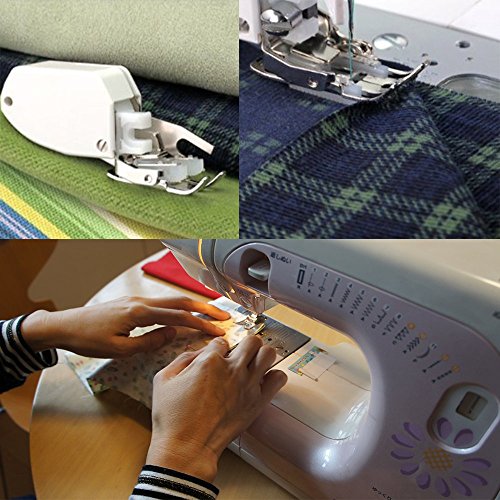 Even Feed Walking Sewing Machine Presser Foot with Quilt Guide for