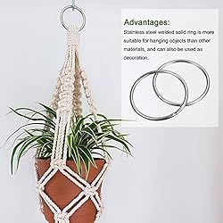 uxcell 304 Stainless Steel O Rings, 4pcs