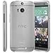Fosmon DURA-CANDY Glossy Ultra SLIM-Fit Case Flexible Cover for HTC One M8 (2014) - Retail Packaging (Clear)