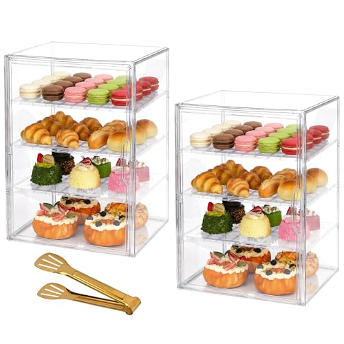 Pastry Display Case with Cake Tong