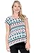 Womens Plus Size Mixed Print Sharkbite Tunic