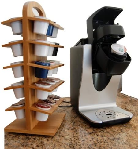 Kitchen Elements Bamboo Coffee Cup Holder with Lazy Susan