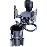 4 in 1 Upgrade Cup Holder Expander, Multifunctional Cup Holder for Car with Lock, 360° Rotating Cupholder Expander with Ashtr