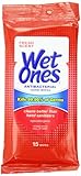 Wet Ones Antibacterial Hand  Wipes Travel Pack, 15-Count (Pack of 12)(colors may vary)