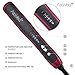 Hair Straightening Brush 2, Anti-scald Patented Design, PTC Heating Technology, 30 Mins Auto Shut Off, Great Styler At Home, Red/Black
