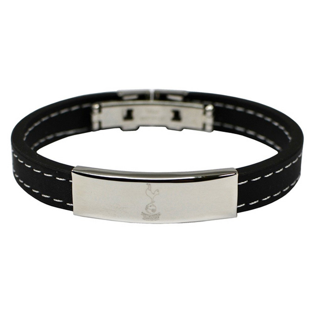 Tottenham Hotspur F.C. Silver Inlay Silicone Bracelet