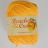 Peaches & Creme (Cream) Cotton Yarn Gold 2.5 oz. Color 11605