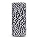 KINGLAKE 328ft Baker's Twine, Heavy Duty Christmas & Packing Twine, Black & White String