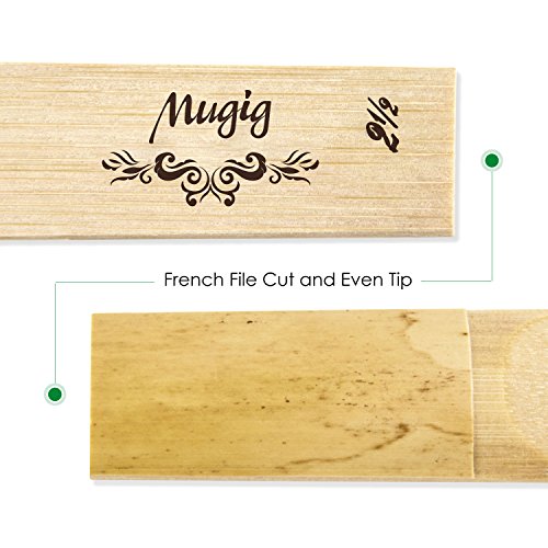 Mugig Alto Sax Reeds Traditional Strength 2.5, 10/pack with Individual Package