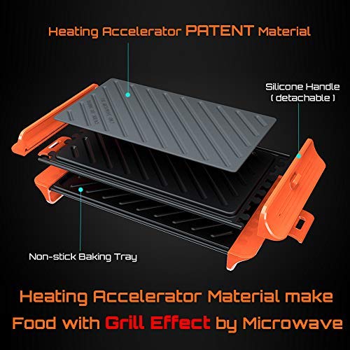 Microwave Cookware | Microwave Sandwich Grill | Cheese Sandwich Toaster | Microwave Crisper | Cooking Fast and Dishwasher Safe