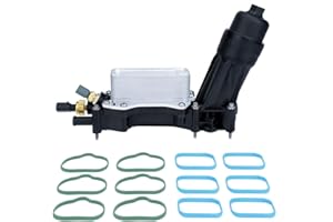 ONER AUTO PARTS ONER Engine Oil Cooler and Oil Filter Housing Adapter Assembly,Fit for 2014-2017 Chrysler 200/300 Dodge Jeep Ram 3.6L V6 Engine,Replaces# 68105583AA, 68105583AC, 68105583AD, 68105583A，68105583AF