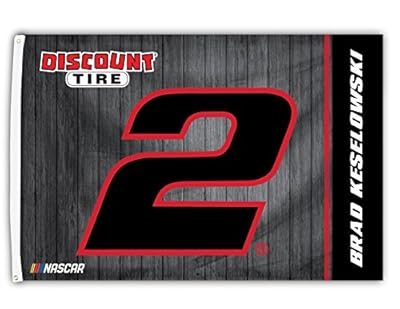 Brad Keselowski #2 2018 NUMBER 3x5 Flag w/grommets Outdoor House Banner Nascar Racing