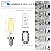 Kohree Edison Candelabra Bulb E12 Led Chandelier Bulb Dimmable B10 Candle Light Bulb 40W Equivalent, 5000K Daylight, ETL Listed (Pack of 6)