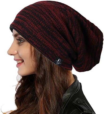 Ruphedy Women Slouchy Beanie Knit Hats Long Oversized Skull Cap