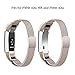 SWEES Fitbit Alta HR and Alta Bands Metal, Milanese Stainless Steel Replacement Accessories Metal Small & Large Band for Fitbit Alta HR and Alta, Champagne