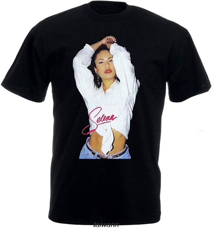 OF New Rare Selena Quintanilla T Shirt Top Black Usasz Limmited Edition