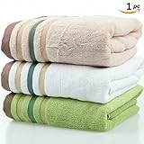 Moolecole Luxury Bath Towel Bamboo Fiber Bath Towel Super Soft & Extra-absorbent 590gram,27''x55'' (White)