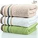 Moolecole Luxury Bath Towel Bamboo Fiber Bath Towel Super Soft & Extra-absorbent 590gram,27''x55'' (White)