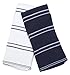 DII Basic Ribbed Terry Kitchen Basics Collection, Blue, Dish Towels, 6 Piece