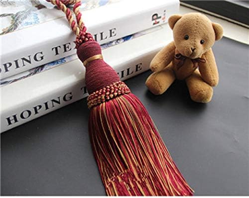 TANGOGO 2Pcs Curtain Tiebacks Tassel Curtain Buckles Curtain Holdback Rope for Living Room Window Accessories