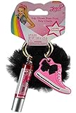 JoJo Siwa Lip Gloss & Fur Ball Keychain on Card-SHOE (SHOE)