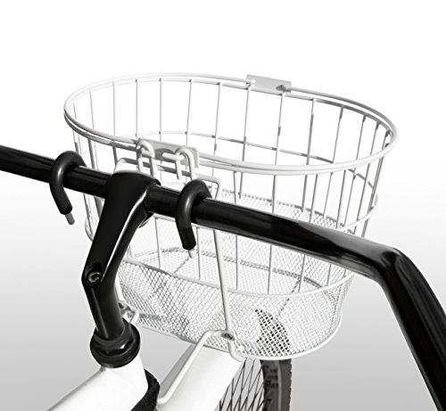 Colorbasket Mesh Bottom Lift-Off Bike Basket, White