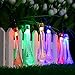 easyDecor Solar Powered String Lights 30 LED 21ft 8 Modes Water Drop Fairy Christmas String Light for Outdoor Party Wedding Patio Garden Holiday Decorations (Multi Color)