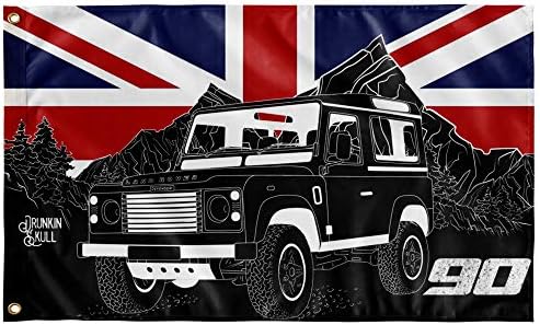 Land Rover Defender 90 Off-Road Truck, One-Sided Wall Flag