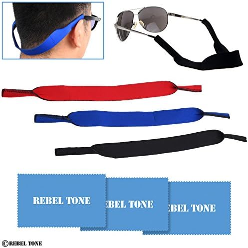 Rebel Tone Croakies Retainer Neoprene + cl Cloths - 3 Pack