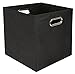 Modern Littles Smarty Pants Folding Storage Bin, Solid Black