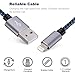 Everdigi iPhone Charger 3Pack 6ft, Nylon Braided 8 Pin Lightning to USB Cable, Compatible with iphone 7/7 Plus/6s/6s Plus/6/6 Plus/5/5S/5C/SE/iPad and iPod(Black+Blue)